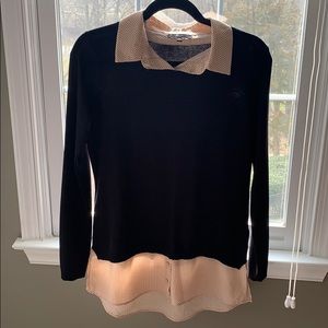 adrianna papell collar sweater